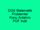 DGS Matematik Problemler Konu Anlatımı PDF İndir