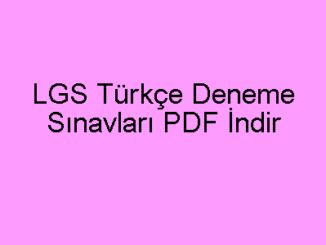 LGS Türkçe Deneme Sınavları PDF İndir-min