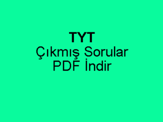 Yks Tyt Ayt Ydt Ders Notlari Ve Deneme Sinavlari Pdf Indir